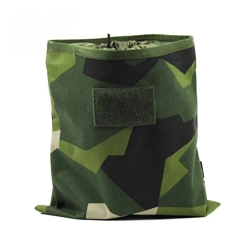 

Tactical Swedish Geometric Camouflage M90 Recycling Bag Miscellaneous Bag Foldable Storage Pouch Mexican Splatter Camo Optional