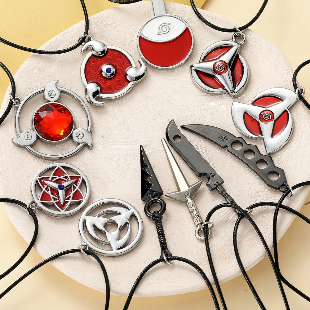 Collar con Colgante de Naruto Uzumaki, Joyería de Metal de Anime, Estilo Hip Hop Punk, Regalo para Fanáticos, Uso Diario, Decoración para Oficina y Hogar