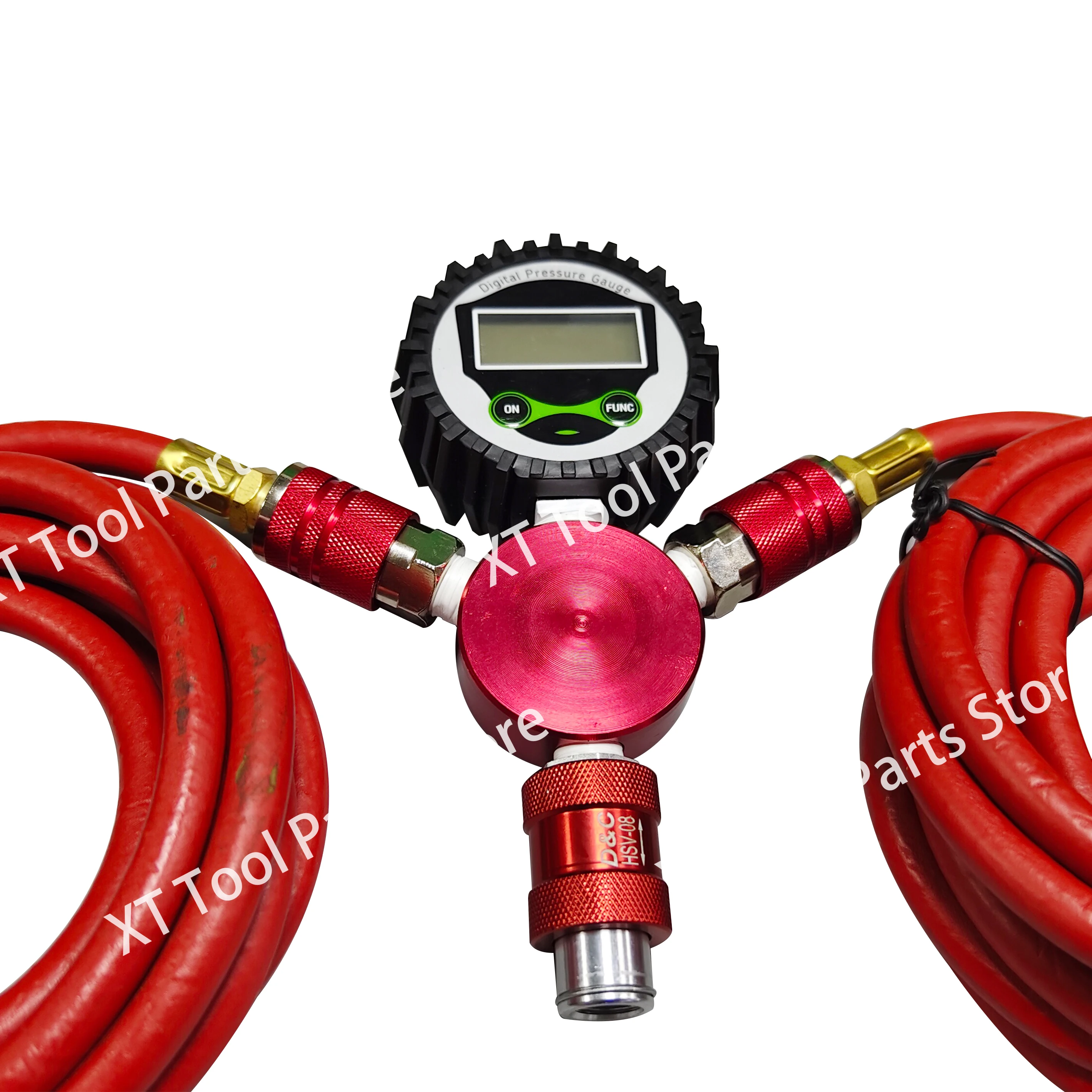 

Air manifolds with digital gauge 4 way air hose tire inflation deflation kits