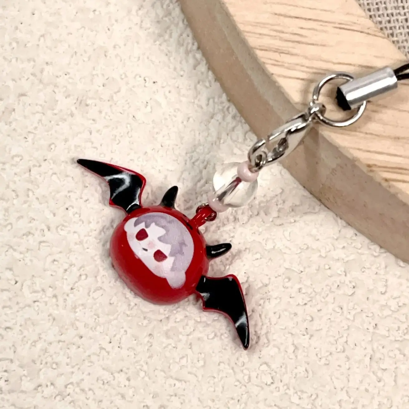 Game Love And Deepspace Sylus Cosplay Keychain Kawaii Qin Che Little Devil Metal Keyring Phone Chain Key Chain Accessory Prop