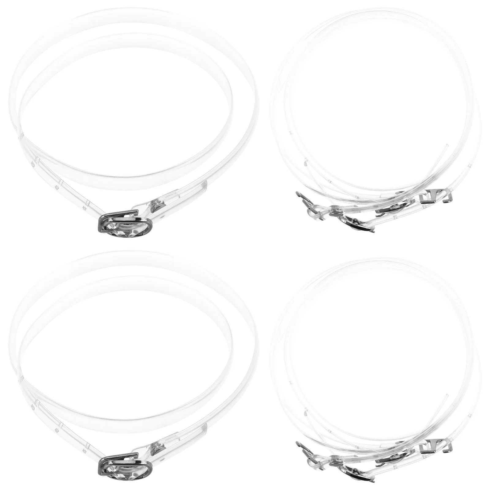 3 أزواج من أشرطة الأحذية غير المرئية المضادة للانزلاق أربطة التمهيد المرنة عالية الكعب استبدال العصابات دعم الكاحل الزخرفية لأي مناسبة