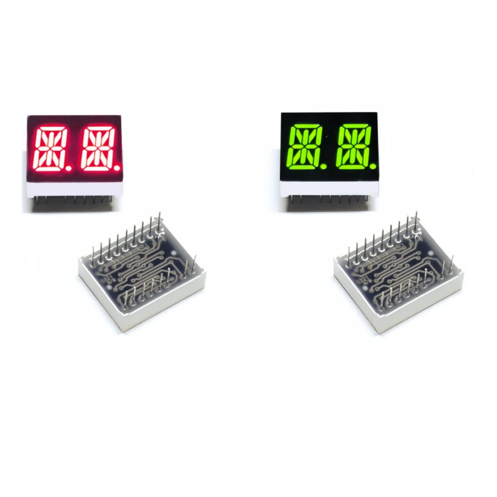 25x21x7.7MM Red 0.54 Inch LED Display 2 Bit Cathode Anode Digital Bar Chart for Household Appliances Straightener Display Screen