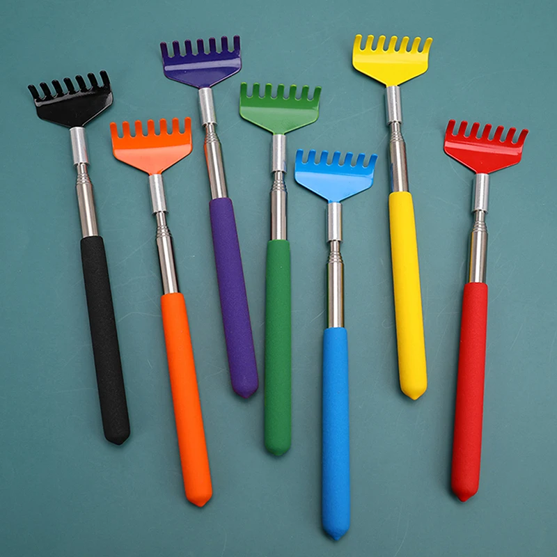 

Скребок для спины из нержавеющей стали с телескопической ручкой, массажер для спины.