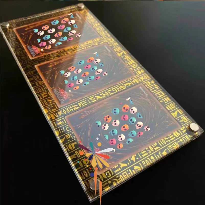 Yu Gi Oh Anime Character Card Brick Egyptian God Blue-Eyes White Dragon Tormentor Ultimate Gold Stamping Laser Triple No Card