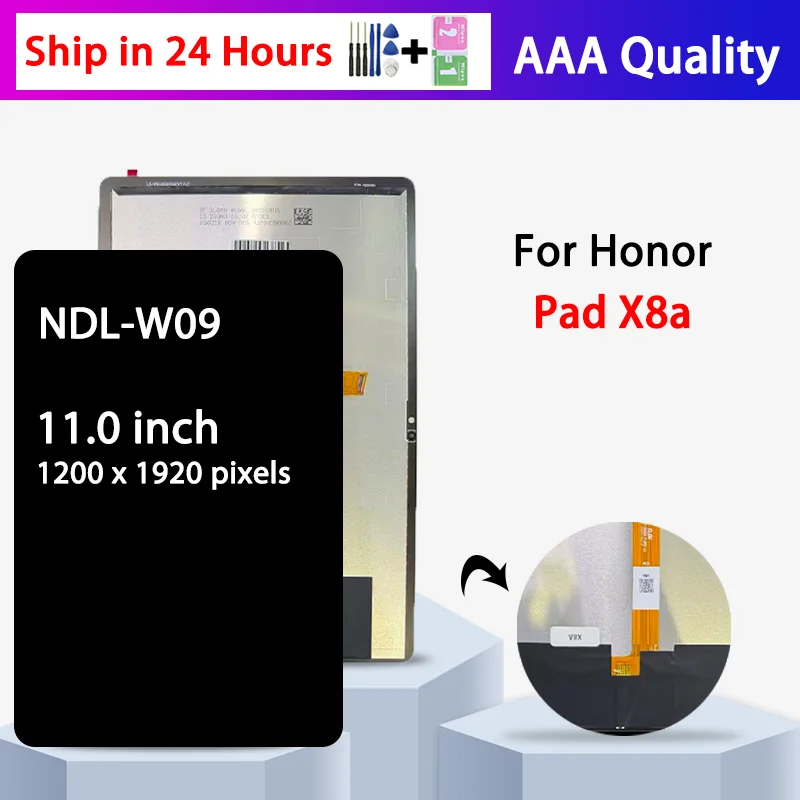

11.0"New For Huawei Honor Pad X8a LCD Display Touch Screen Digitizer Assembly For Honor Pad X8A NDL-W09 Display