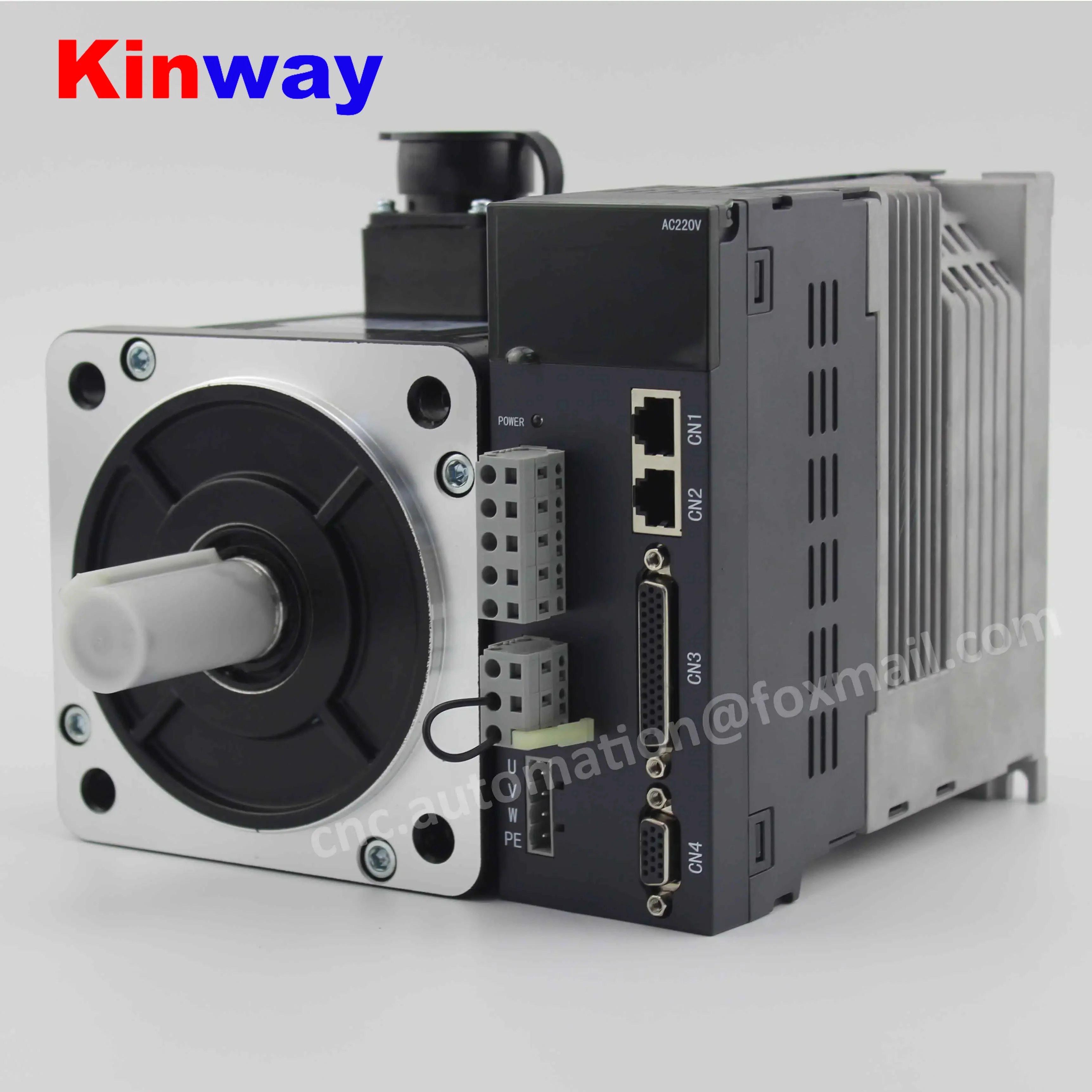 Kinway A4 series cnc servos 2KW 130ST-M07725 2KW AC servos 7.7Nm 2500rpm Incremental 2500ppr encoder