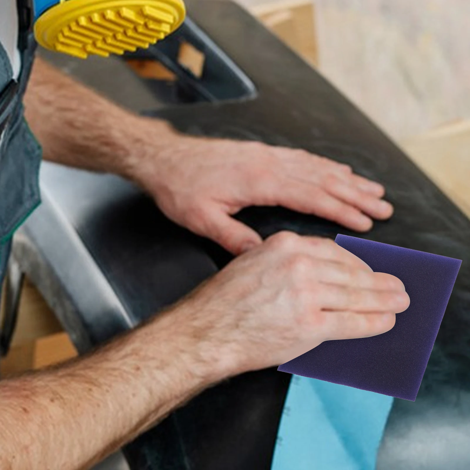 

10 шт., шлифовальные губчатые блоки, прочные двухсторонние влажные и сухие шлифовальные подушечки для дерева, металла, пластиковой мебели, сделай сам, деревообработка