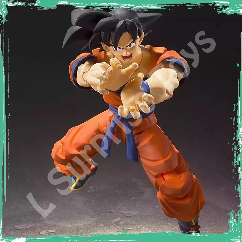 In Voorraad Originele Bandai Dragon Ball Z SHF Son Goku 2.0 S.H.Figuarts Een Saiyan Verhoogd Op Aarde Anime Action Figure Model Speelgoed