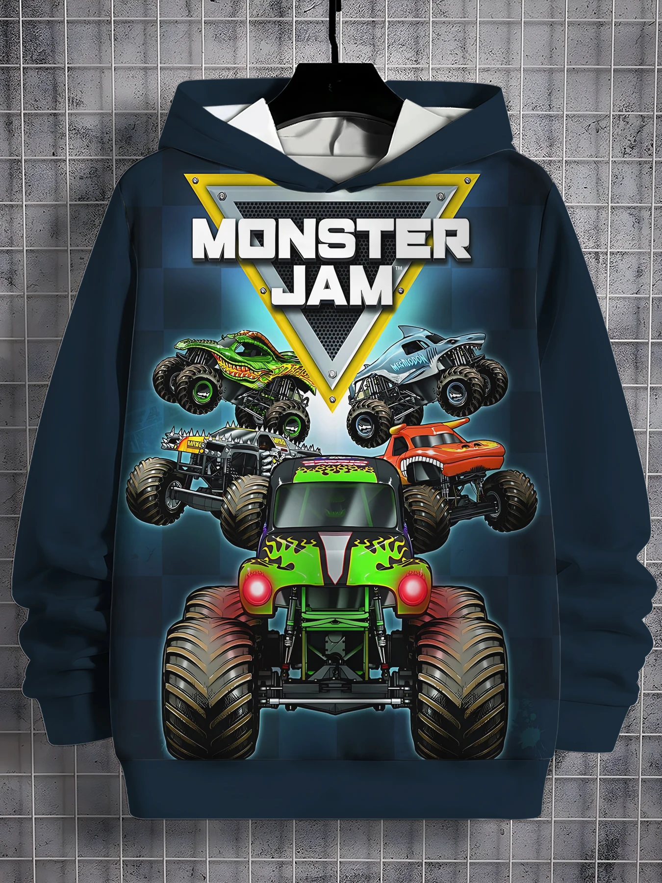 Hot Movies-Monster Trucks-3D Print All Seasons Children Casual Sweatshirt Cool Pullover Tops Unisex Clothes Boy Girl Hoodies