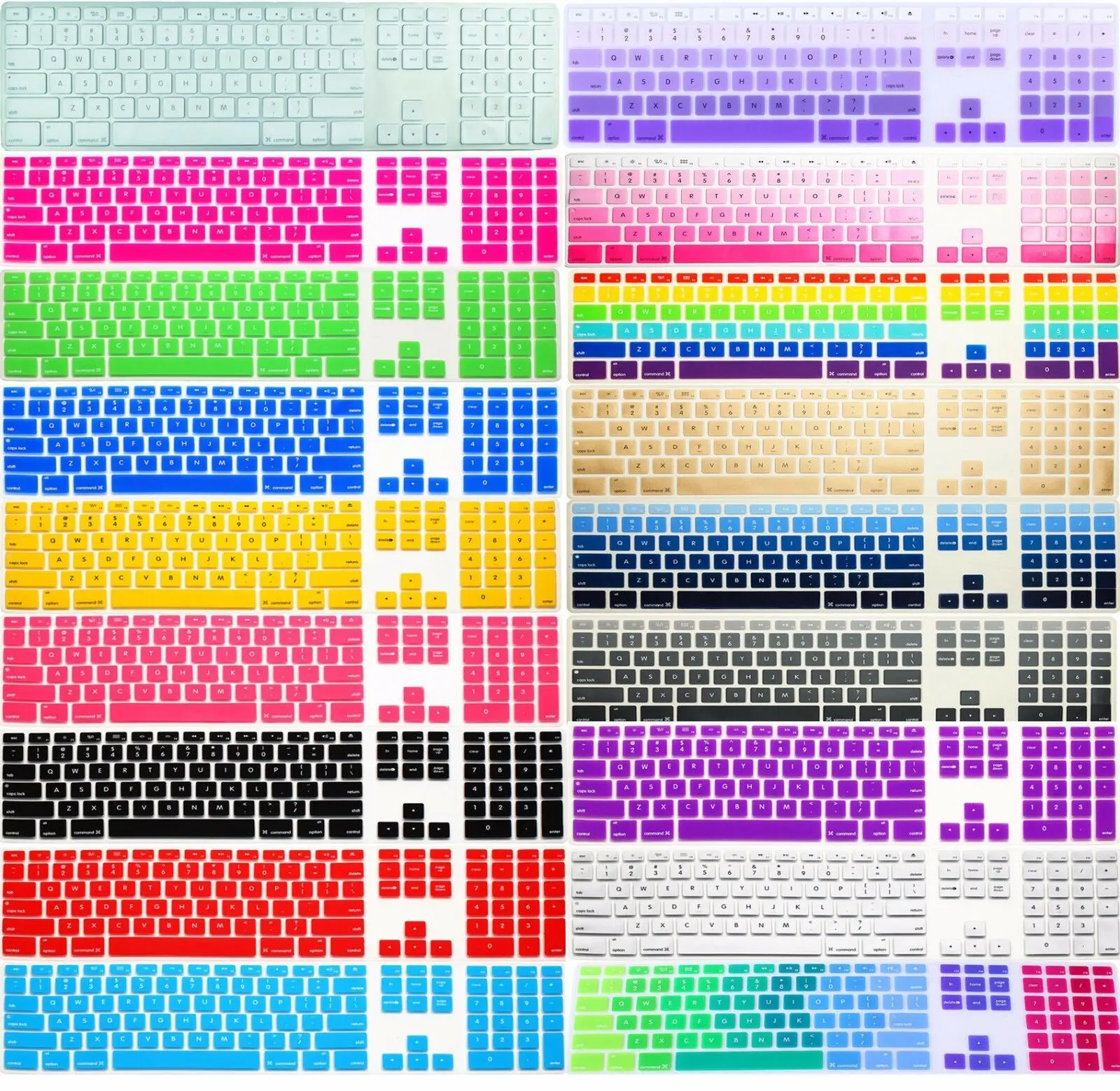 

Для США Apple imac G6 настольный ПК проводная клавиатура Skin Cover Protector Rainbow Muti