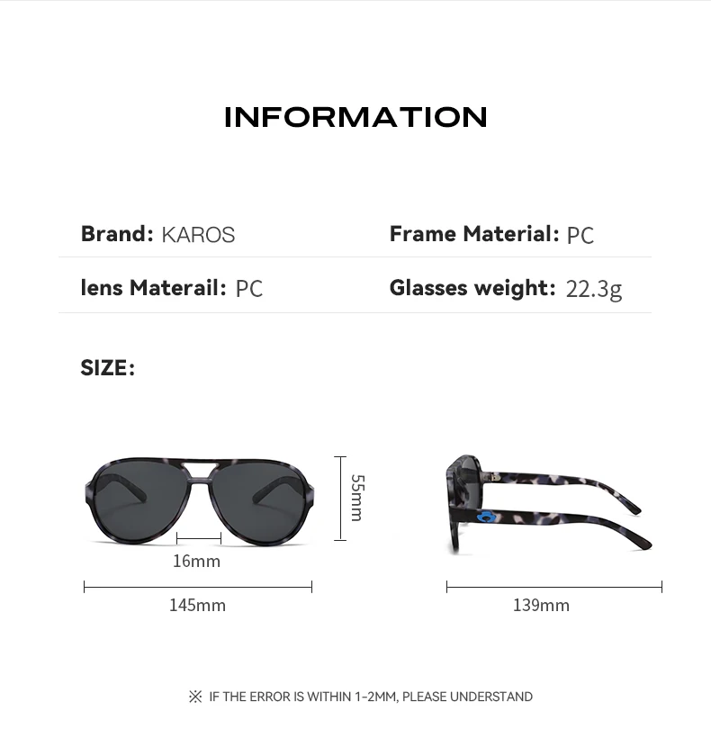 Blue Otter Pilot Klassische Polarisierte Sonnenbrille für Männer und Frauen, Sommer-Fahr-, Angel- und Fahrradbrille, Antireflexions-UV400-Brille – Detail 9