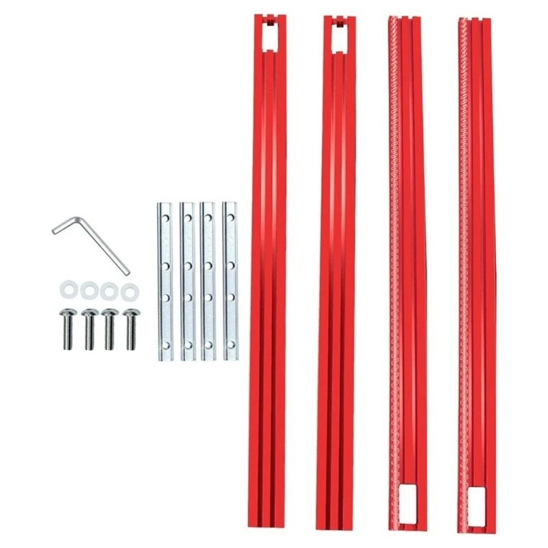 HGHO 1Set 800Mm Adjustable Woodworking Guide Rail