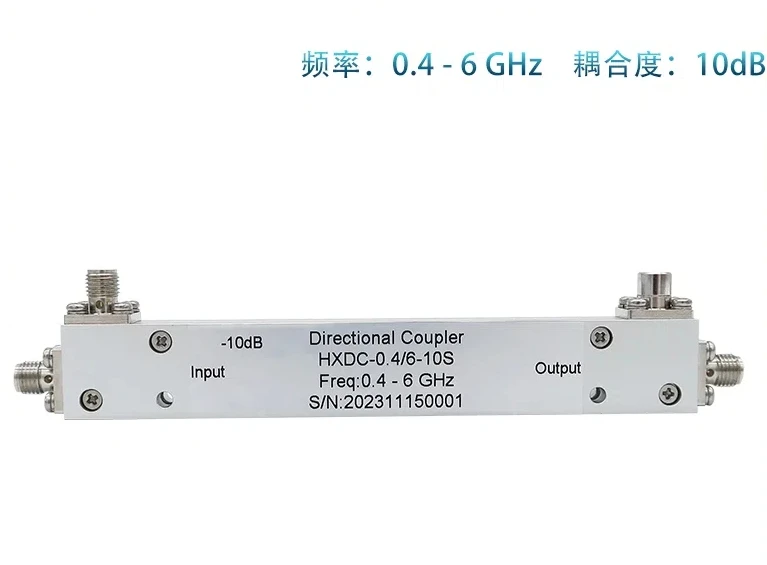 

0.4-6GHz RF Microwave Broadband 10dB Directional Coupler SMA Female Head High Directionality