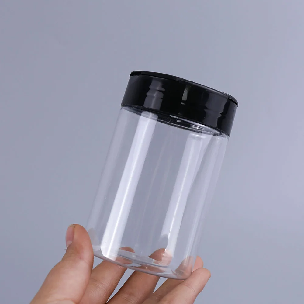 Tarro de especias de plástico con tapas de coctelera, tarro de condimentos transparente, contenedor de almacenamiento de sal y pimienta en polvo para cocina, 30 Uds.