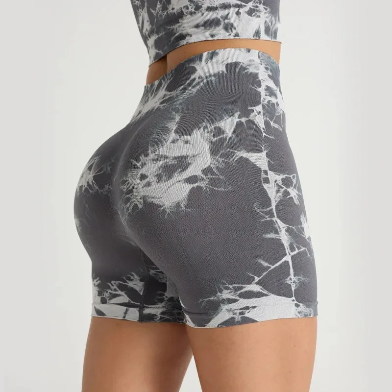 شورت يوجا عالي الخصر للنساء - شورت رياضي ضيق سريع الجفاف مع ضغط الورك الخوخي، ملابس اليوغا واللياقة البدنية #5