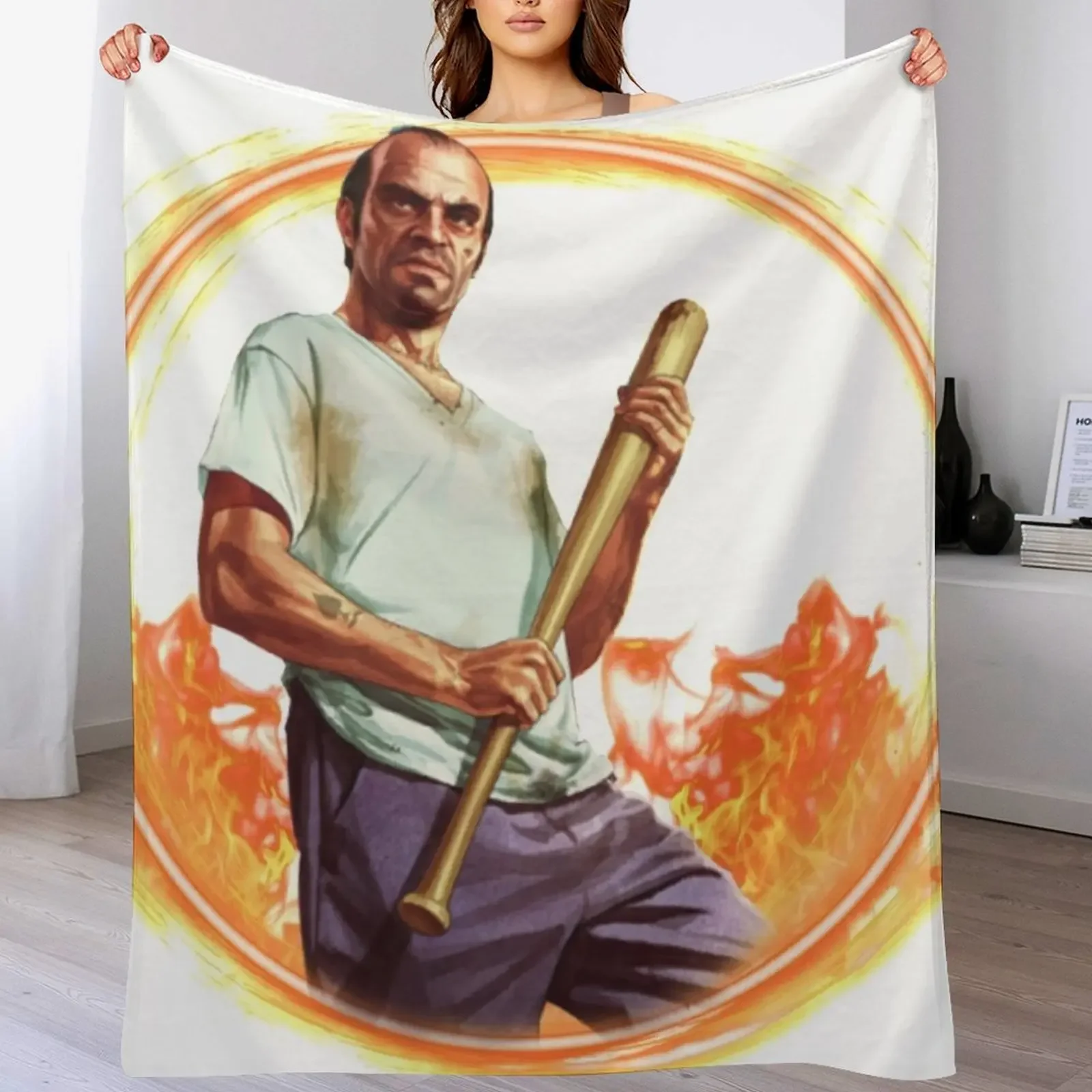 

Trevor GTA 5 Throw Blanket Custom Blankets For Sofas Hairys Heavy Blankets