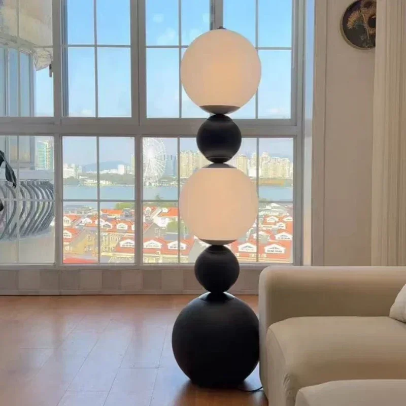 Modern Creative Medieval Art Gourd Led Floor Lamp Bedroom Study Living Room Sofa Upright High End Atmosphere Decorative Lighting