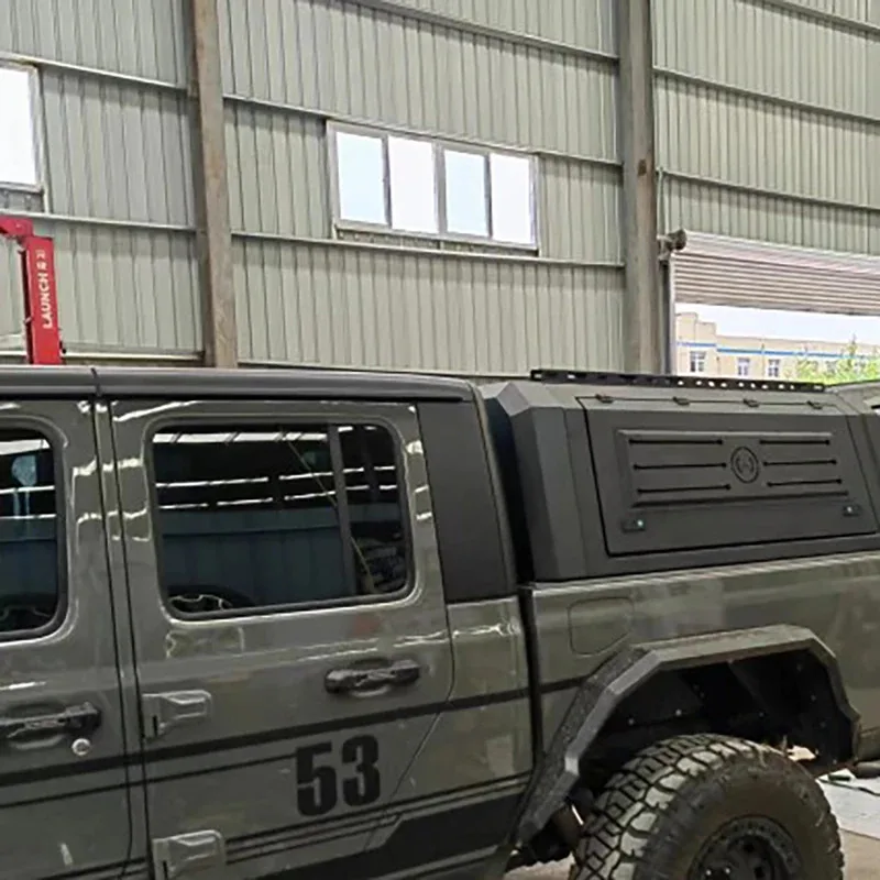 

High Quality Aluminum Alloy Waterproof Foldle Off-Road Pickup Hardtop Cargo Bed Cover for Gladiator Rubicon Truck