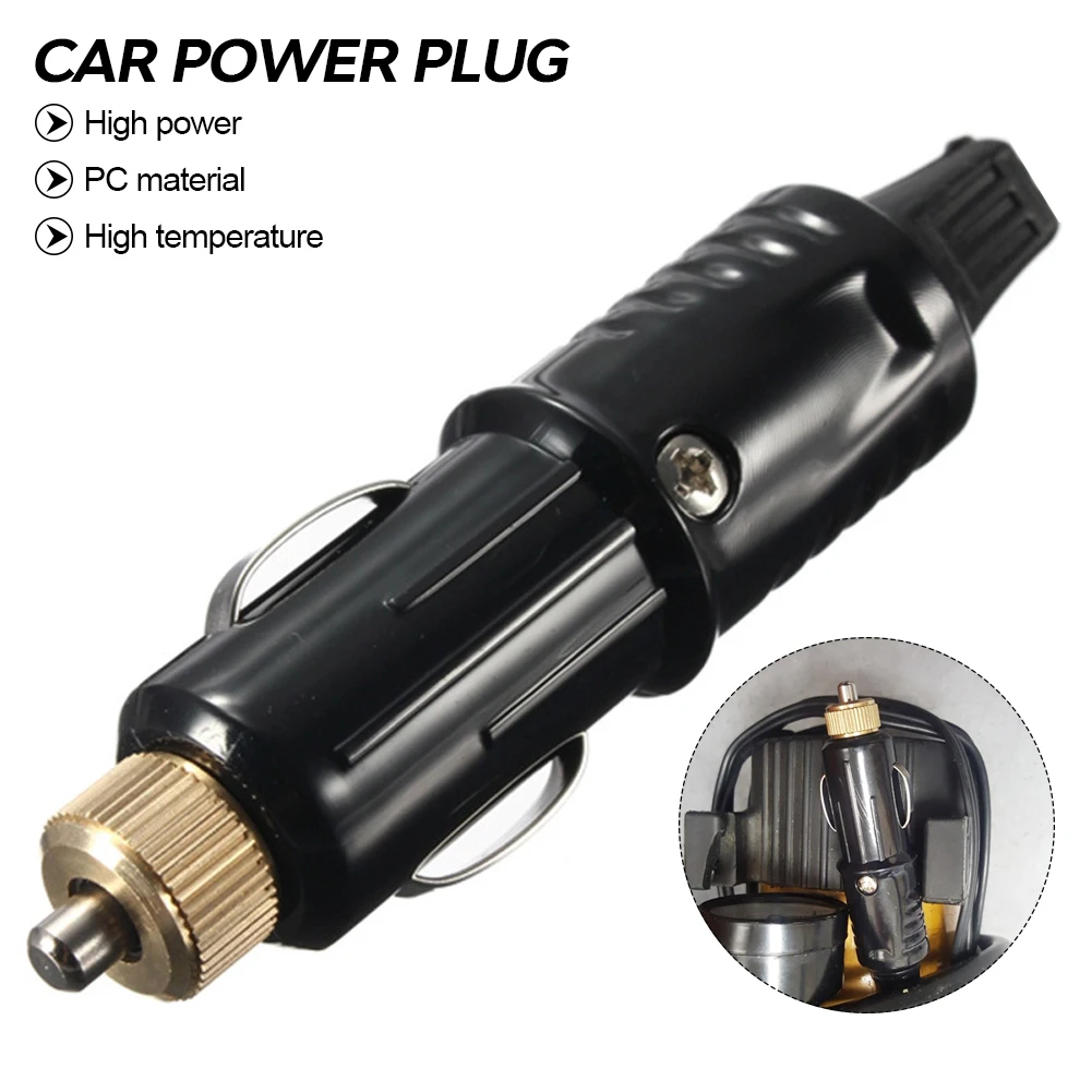 1Pcs 12/24V 180W Replacement Car Cigarette Lighter Power Plug DC Adapter