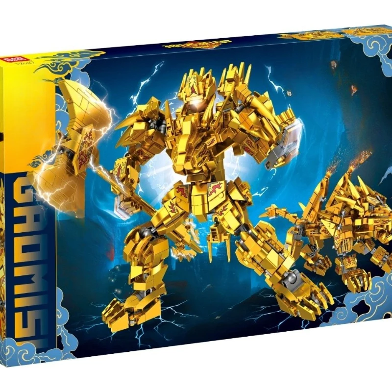 Drie Landen Naar Het Westen Mecha God Beest Geassembleerd Speelgoed Jongen Model Bouwstenen Puzzel Geschenk Versiering Collectie Cadeau