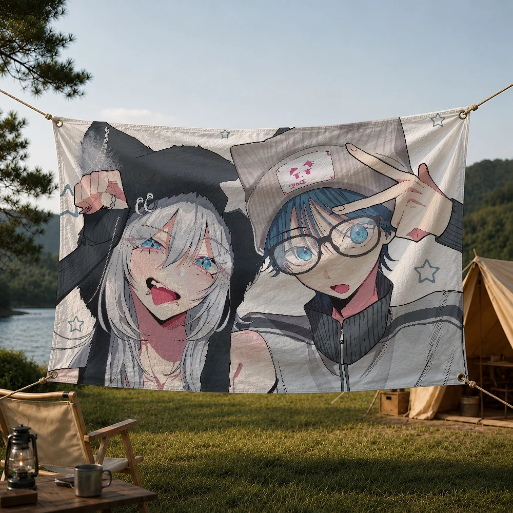 ハイミヤ先輩はとてもかわいいアニメ屋外旗、家庭用キャンプパー - Outdoor Camping Anime のレビューと価格
