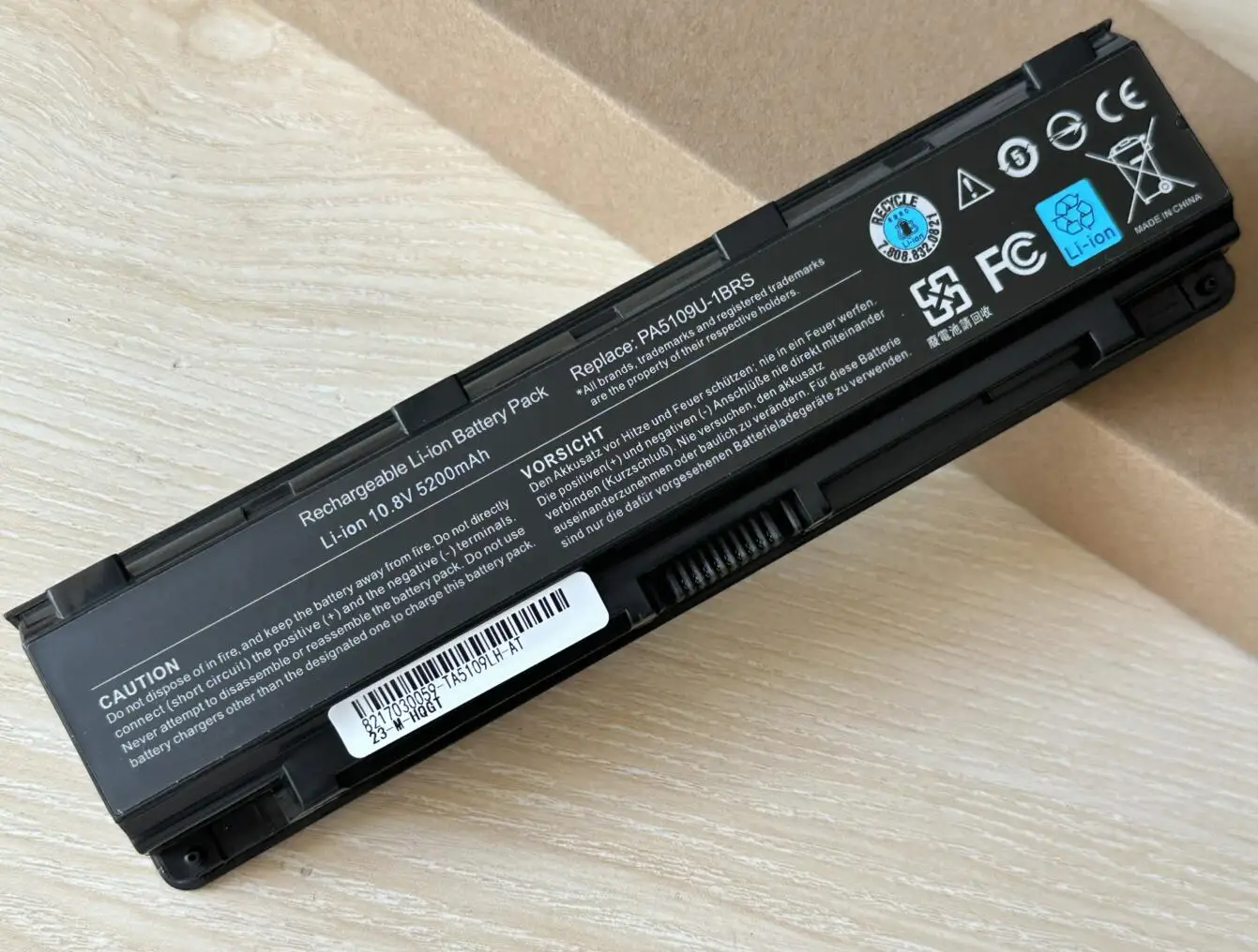 Laptop battery for Toshiba Satellite C50T C55 C70 C75D PA5108U-1BRS PA5109U-1BRS PA5110U-1BRS PABAS271 PABAS272