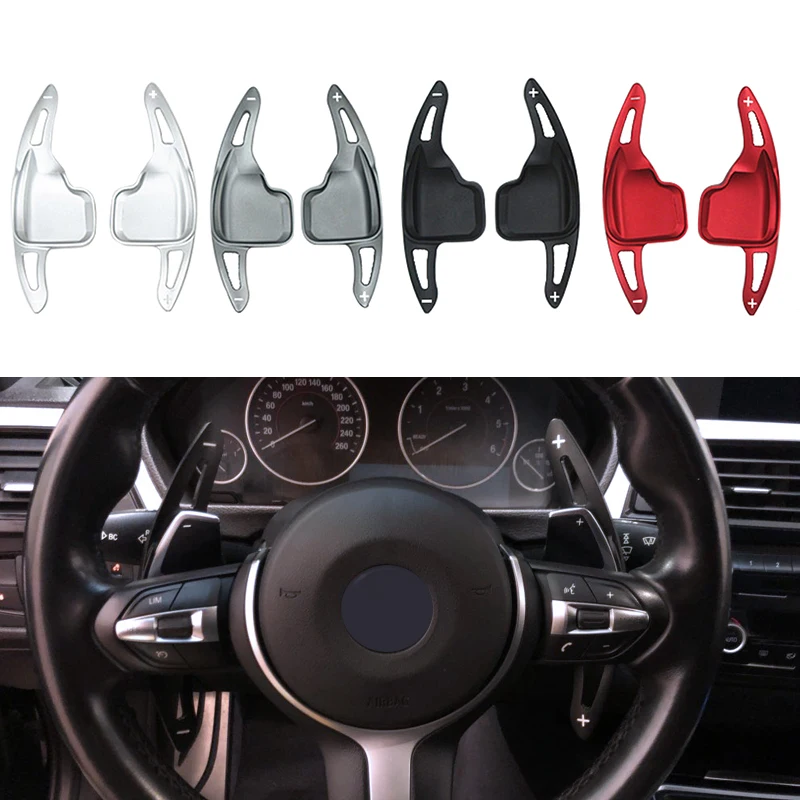 

Pair Car Steering Wheel Shift Paddle Shifter Extension Aluminum For BMW F30 F31 F32 F10 F20 F22 F15 F16 GT Z4 X1 X3 X4 X5 X6