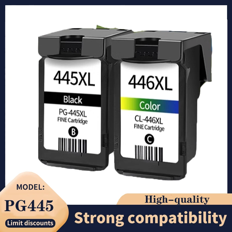 Pg445 Cl446 Ink Cartridge PG445 CL446 compatible Ink Replacement for Canon Pixma MG2540 TR4540 TR4640 TS3340 TS3440 TS3140