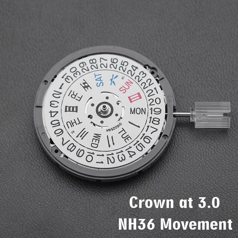 Seiko NH35 NH36 Movement Japan Automatic Movement fit for Seiko SKX007 SRPD Tuna Mechanism for Wrist Watches nh35a nh36a Movt