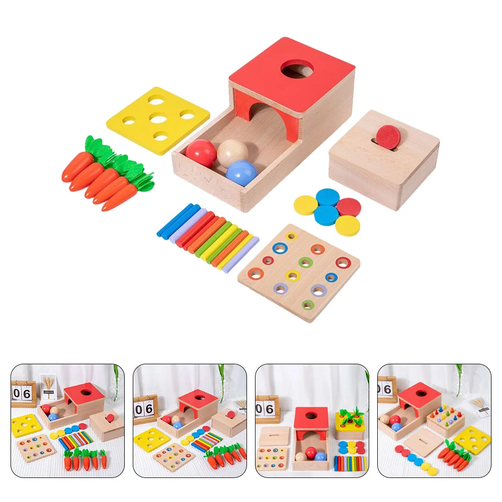 Kids Educational Plaything Compact Sensory Toy Children Cognitive Funny Toddlers Toys Wooden Baby