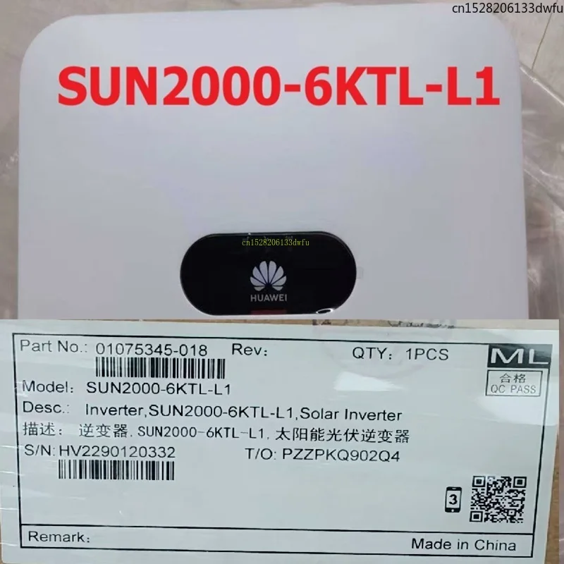 

SUN2000-6KTL-L1 Инвертор однофазный 220 В 6 кВт Солнечная фотоэлектрическая батарея для хранения энергии