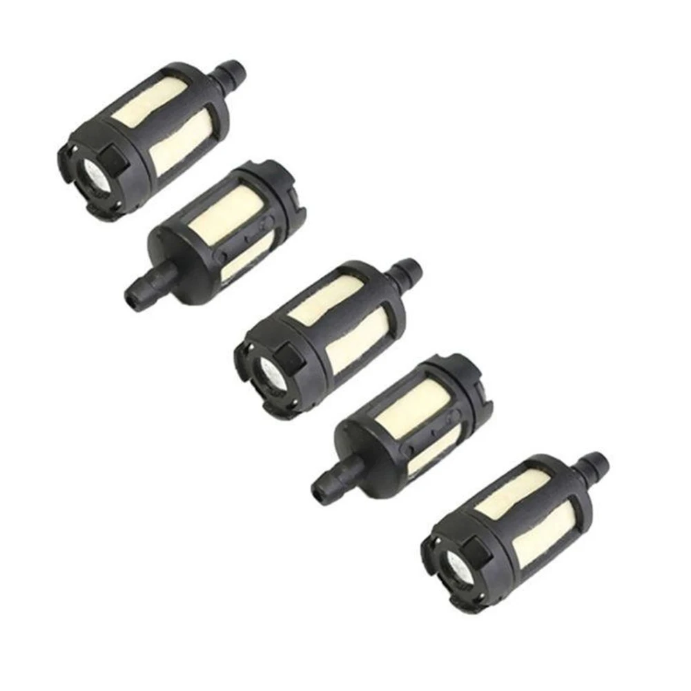 Set of 5 Fuel Filters for Garden Tools Trimmer Chainsaw Plastic 12 Outer Diameter 18 Inner Diameter 1 14 Length