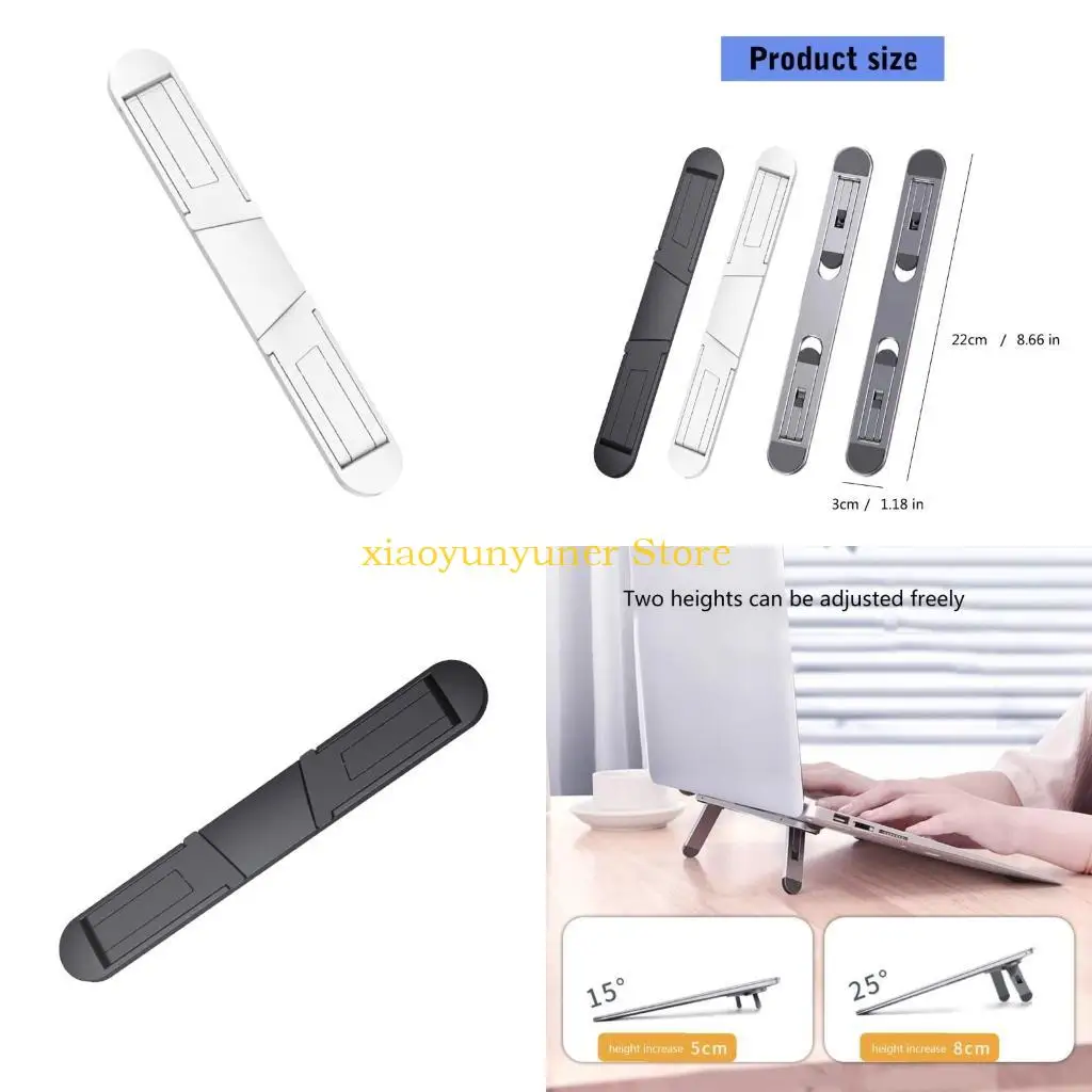 

P9JB Aluminum Laptop Stand Folding Mounts for Desk Use Suitable for Notebook Foldable Laptop Holder AntiSlip Laptop Stand