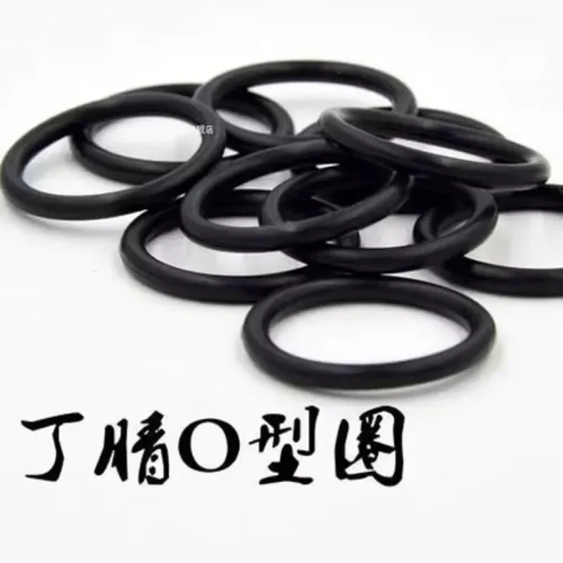 

kPlkutEI 20pcs 3.55mm wire diameter black silicone O-ring 34.5mm-45mm Inner diameter waterproof insulation rubber band abrasion