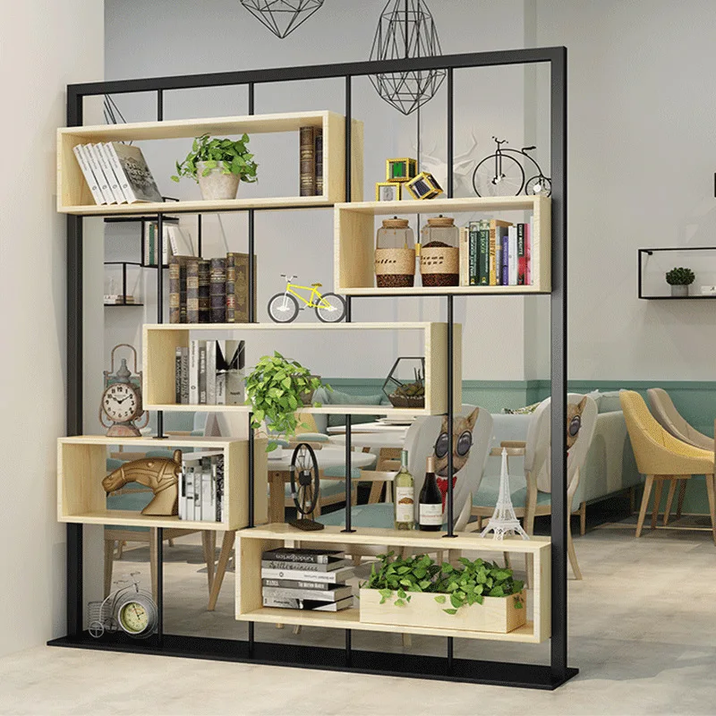 Shelf Office Living Room Entrance Partition Grid Display Rack Cafe Decoration Display Rack Storage