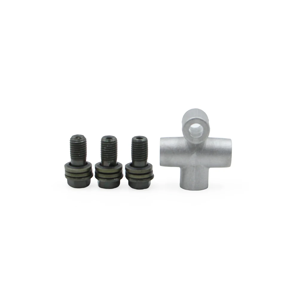 

Universal Hydraulic Brake Line Tee Hose Connector 3 Way Adapter with M10 Banjo Bolt for Motorcycle Dirt Bike ATV Moped Scooter