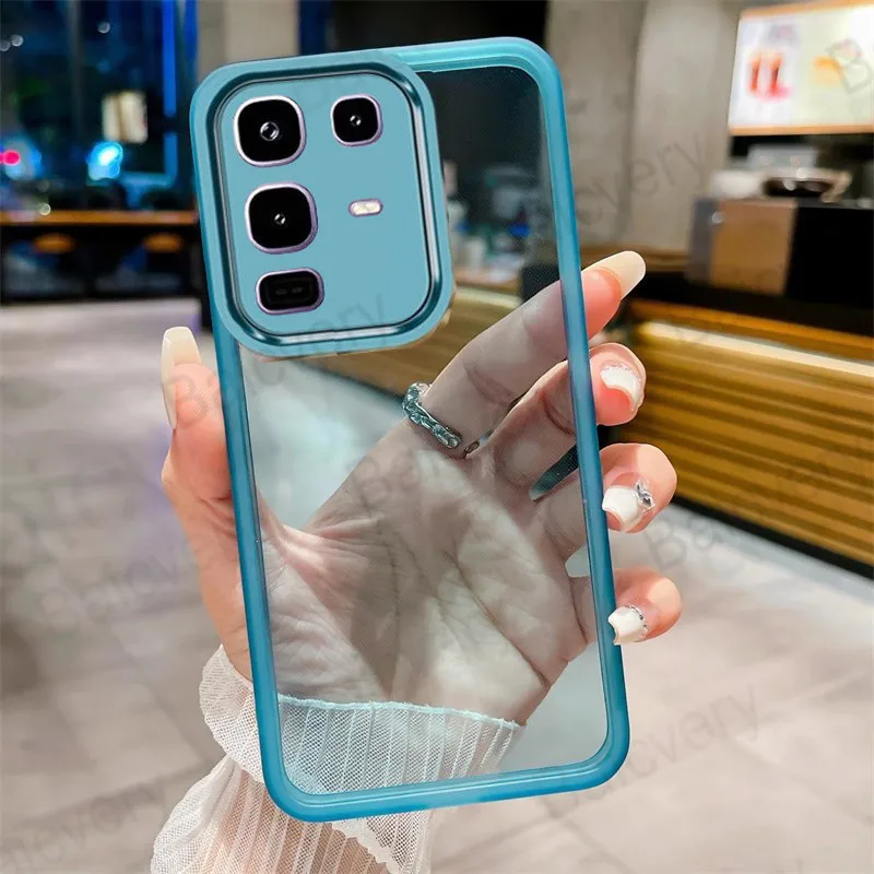 Para Infinix Note 50 4G Pro + Plus 50S 50X carcasa protectora de cámara anticaída colorida cubierta trasera de TPU