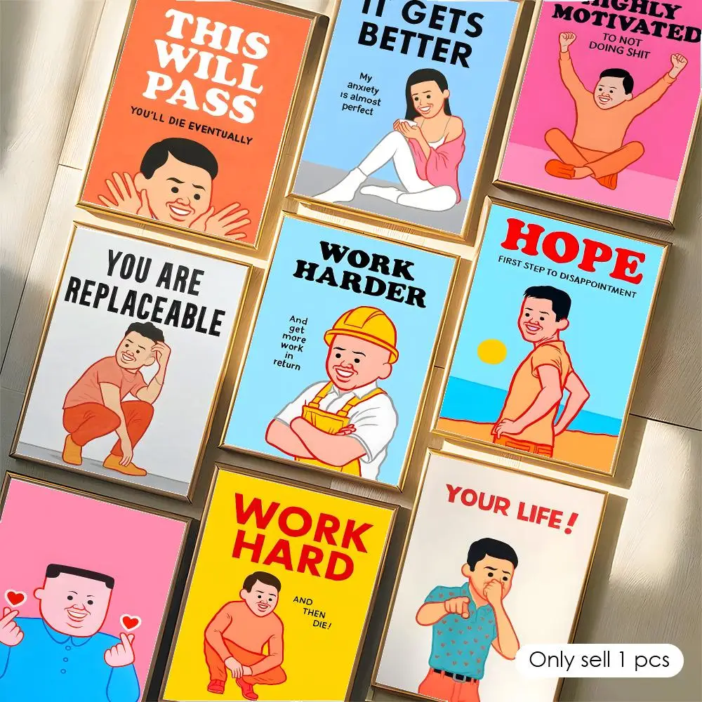 Art Surreal Cartoon Joan Cornella Painting Calligraphy Poster Office Fine Reproduction French Canvas