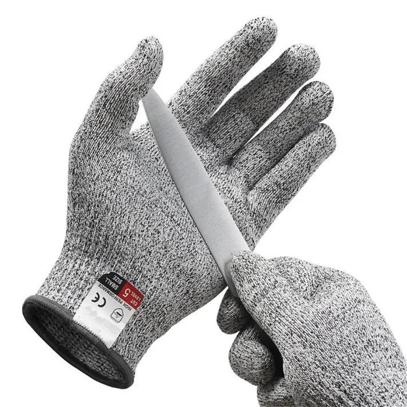 Grade 5 Anti-cut Gloves Safety Cut Proof Stab Resistant  Kitchen Scratch Resistant Glass Cutting Safety Protection For Gardeners