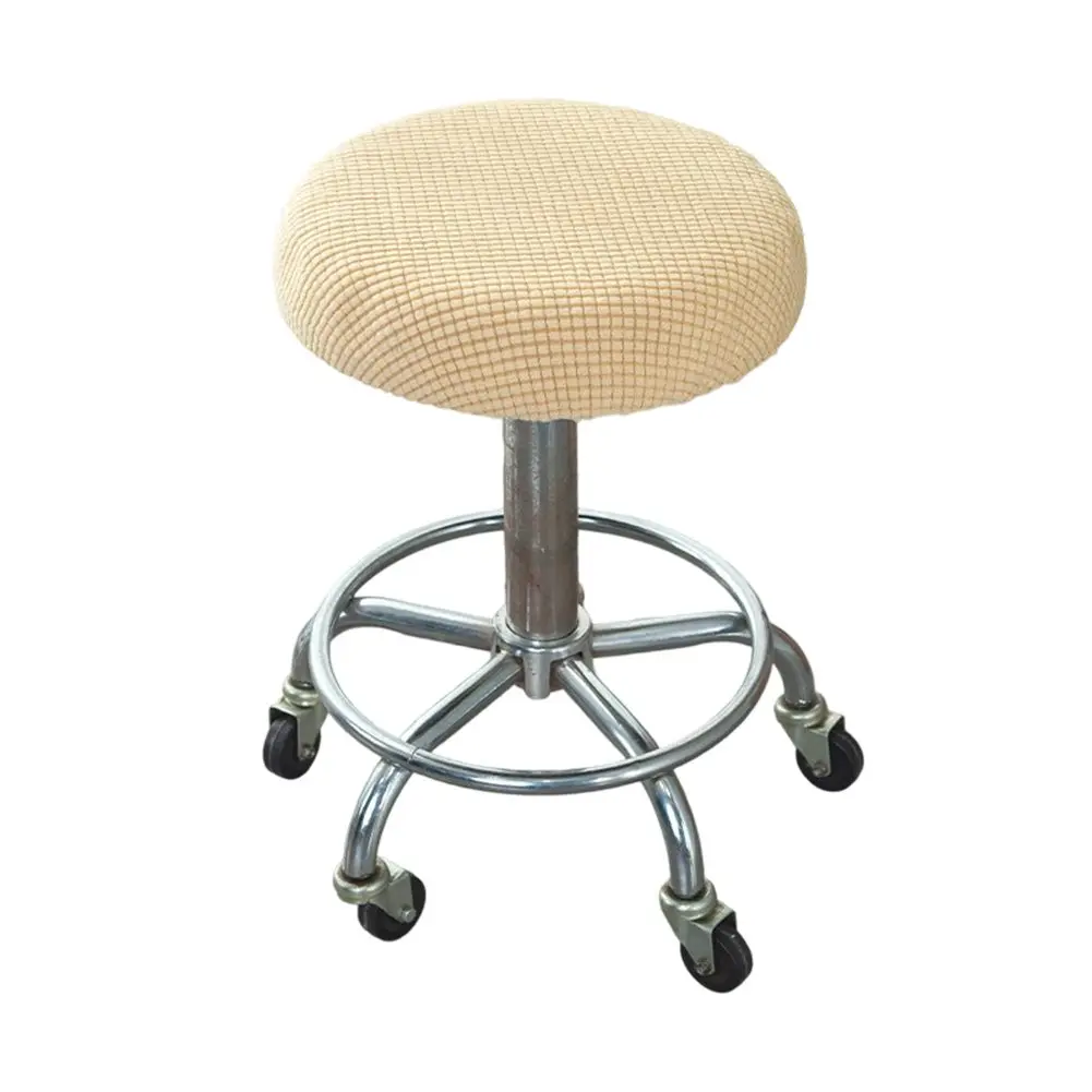 Bar Stool Seat Cover for Round For 12 to 14 Inch Diameter Surfaces Polyester Material with Elasticized Bottom Band