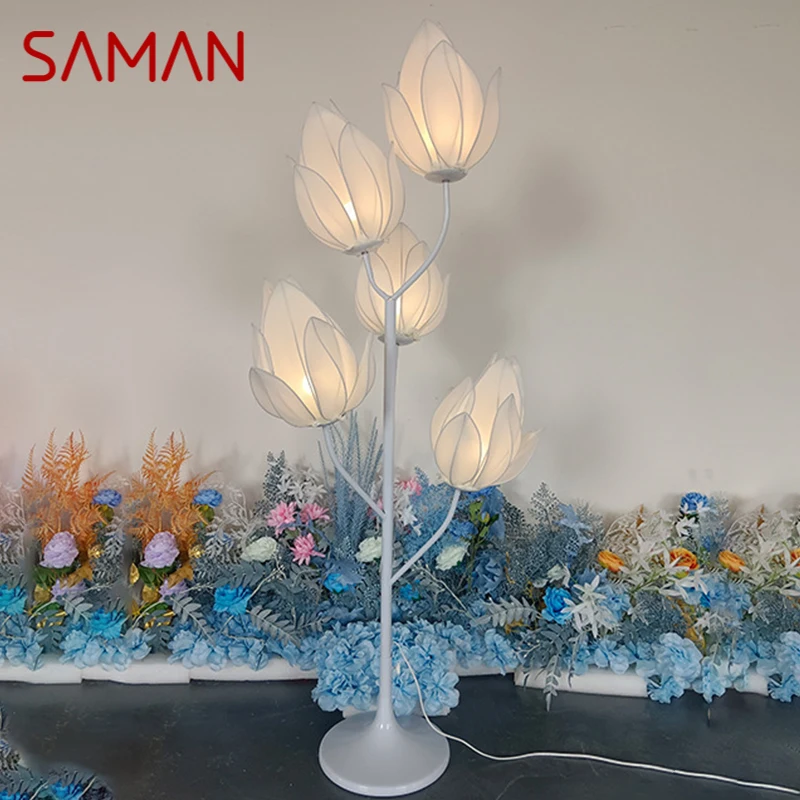 SAMAN Modern Yulan Flower Wedding Roadlight LED Light for Party Stage Road Festive Atmosphere Background Decoration