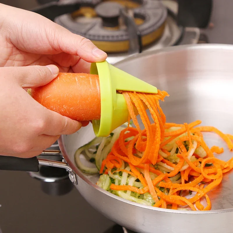 NEW Kitchen Portable Vegetable Fruit  Multi-function Spiral Shredder Peeler Manual Potato Carrot Radish Rotating Shredder Grater