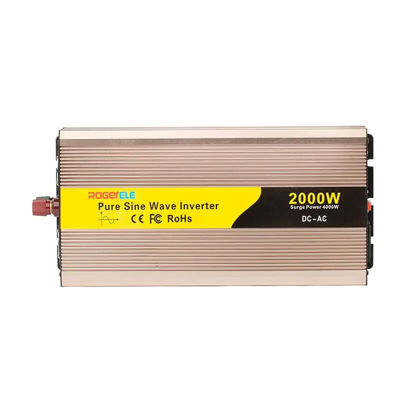 Supply 2000W pure sine wave solar photovoltaic inverter 12/24/48V to 220V high power 