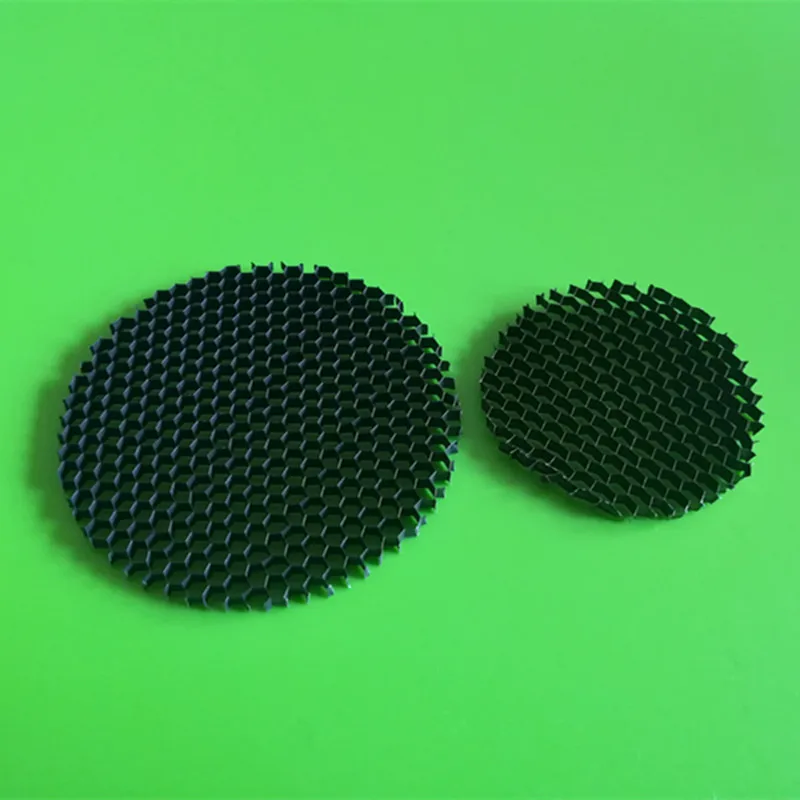 LED typu downlight reflektor okrągły siatka o strukturze plastra miodu pokrywa czarny anti-glare anti-oślepiające światło elektroforezy aluminium