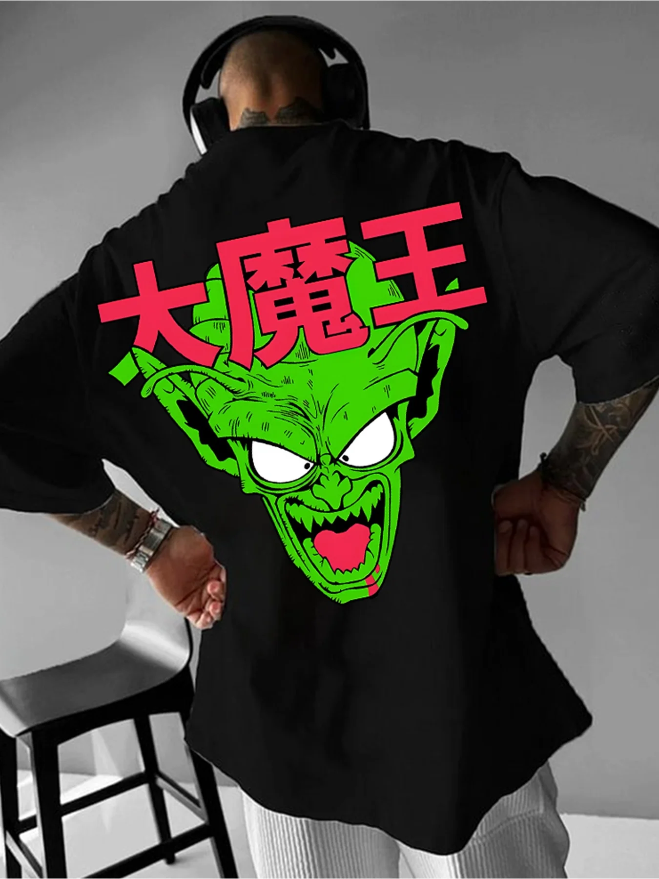 

Anime Dragon Ball Summer T-Shirt Piccolo Harajuku Men Cotton Fitness Retro Streetwear Loose Oversized Women Casual Short Sleeve