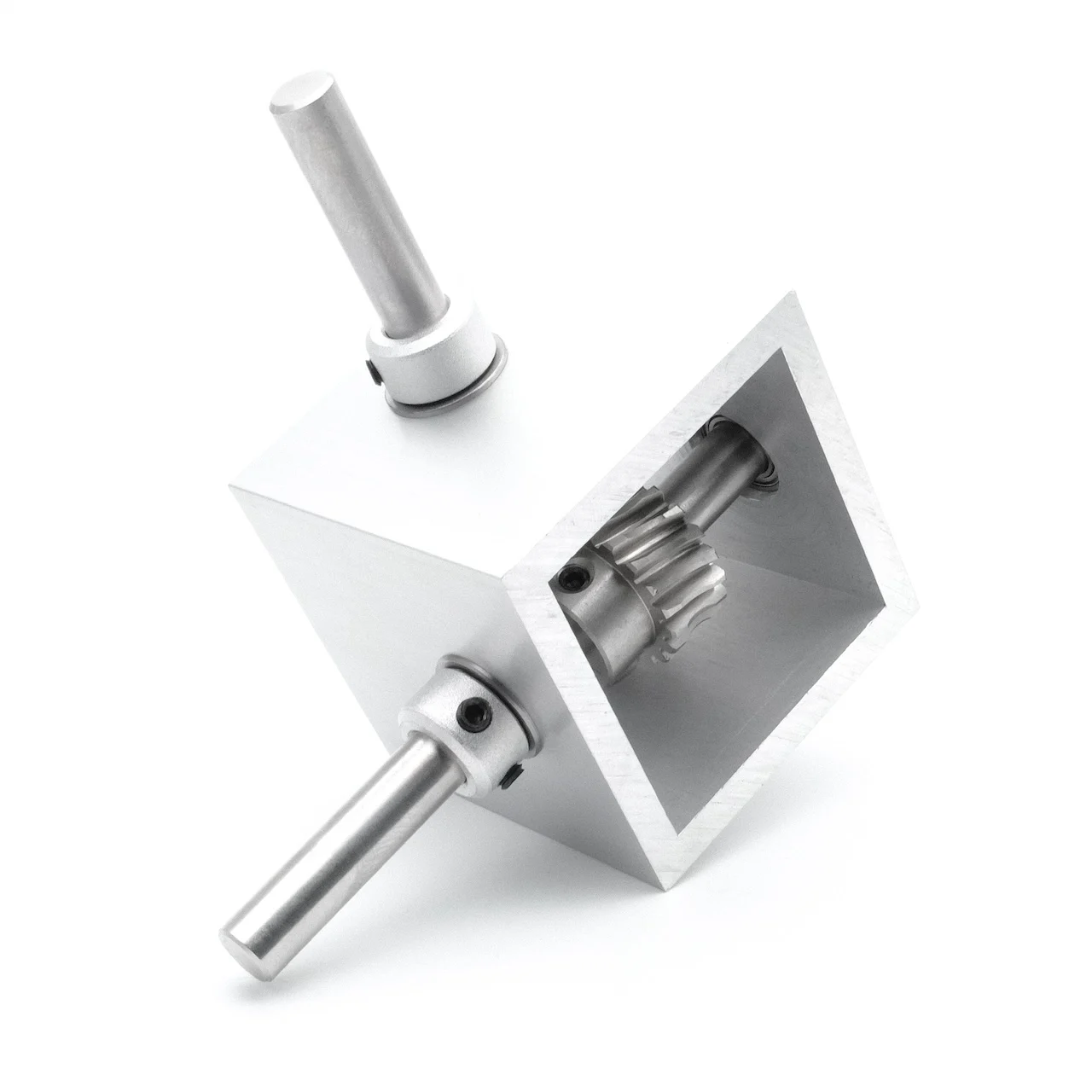 1:5 Turbine Worm Gear TransmissionRight Angle Reverse Box Gearbox 90-Degree Angle Reducer 8mm Corner Device