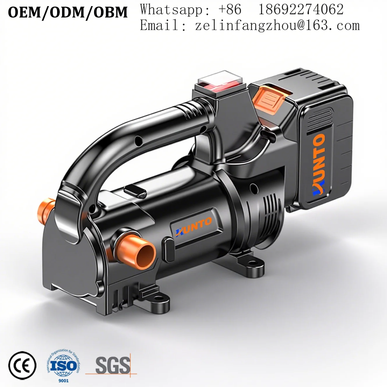 Cordless Battery Powered Portable Diesel Fuel Transfer Pump Electric Rechargeable Oil Refueling Auto Heavy Duty Pro Kit