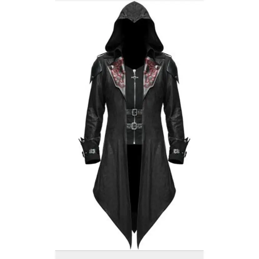 

Medieval Halloween Vintage Patchwork Jacket Men's Gothic Costume Wish Brandless Registered Trademark 2025 Spring Season