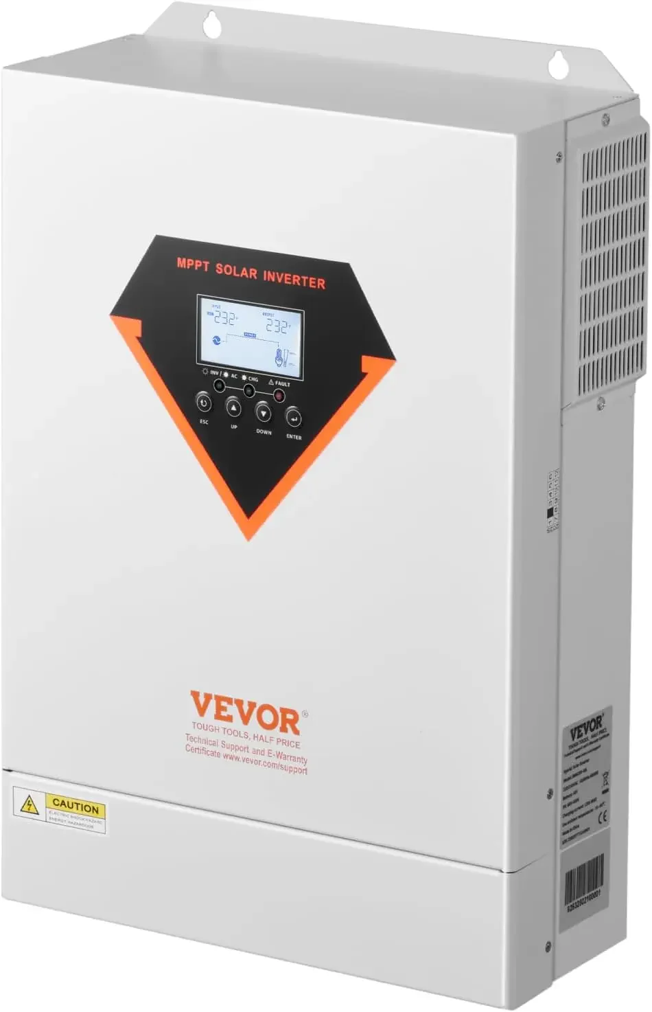 Hybrid Solar Inverter, 6000W, All in One Pure Sine Wave Power Inverter Charger, 48V DC to Single-Phase 220/230V AC, with 120A
