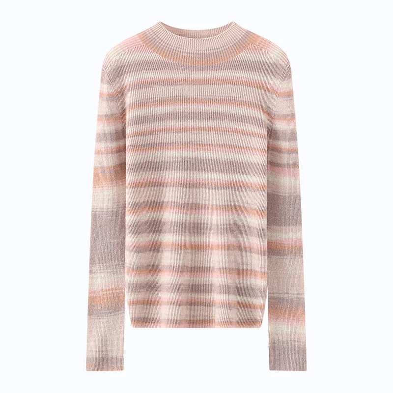 女性の 100% カシミヤ セーター 秋/冬 カジュアル カラー ヤーン パーカー スリミング ハイネック ジャンパー トップ ファーストライン すぐに着用可能